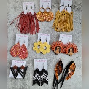 Fall Vibe Light Weight Pierced Ear Earrings